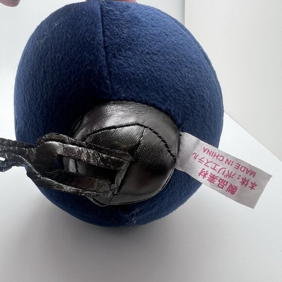 Super Mario Bros Chain Chomp Plush Nintendo 6” Plus Chain Blue - Picture 5 of 6